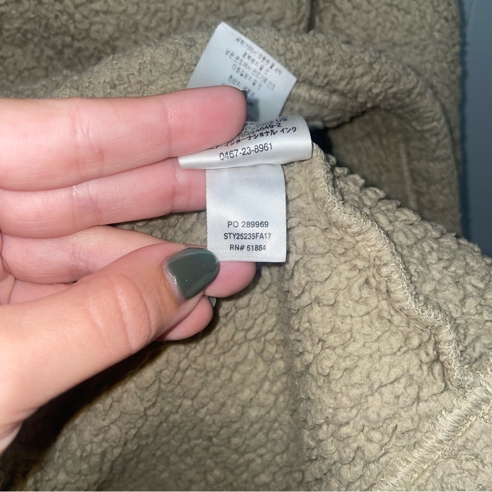 Patagonia Los Gatos El Cap Khaki 1/4 Zip Pullover Small Sherpa - Picture 6 of 7